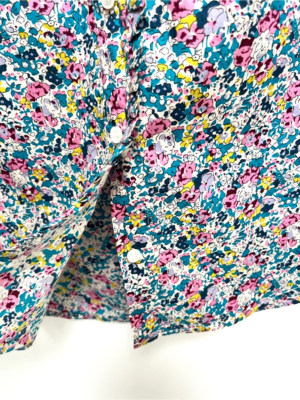 J. Crew Liberty of London, art fabric shirt, size 10 - Picture 8 of 9